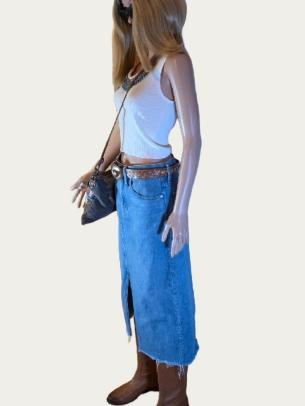 Madewell The Rilee Denim Mini Skirt, Enmore Wash Sz 27 EUC - Picture 6 of 15